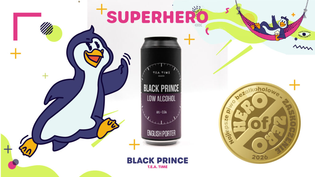 Najlepsze piwo bezalkoholowe super hero of zero T.E.A Time Black Prince